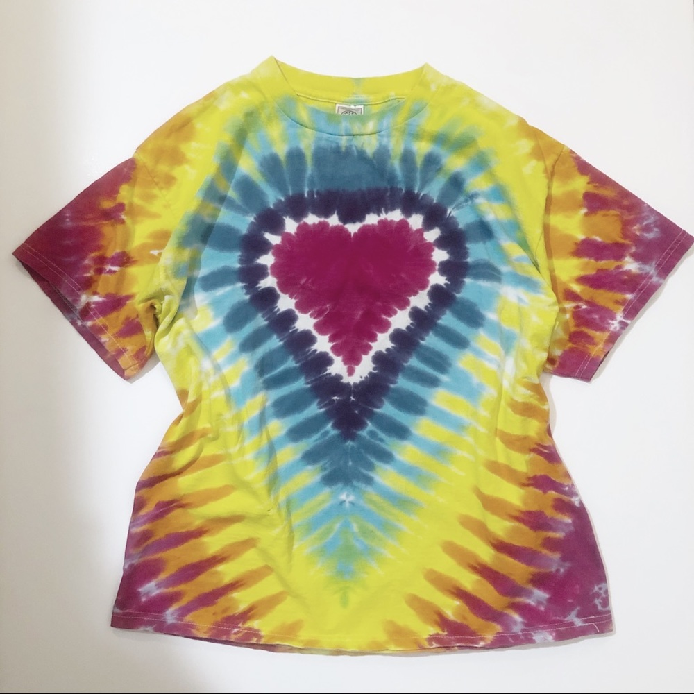 Funky hand dyed tye dye t shirt